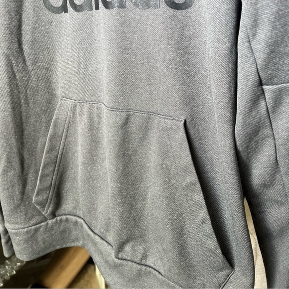 Adidas Men’s Gray Logo Hoodie Size M - Picture 6 of 12